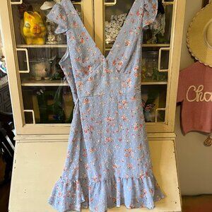 Dee Elly Floral Mini Dress Size Large